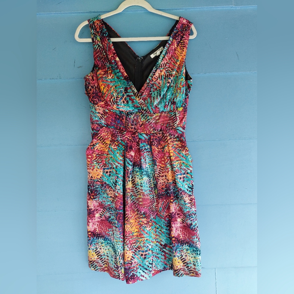 Vibrant Multicolor Sleeveless Dress